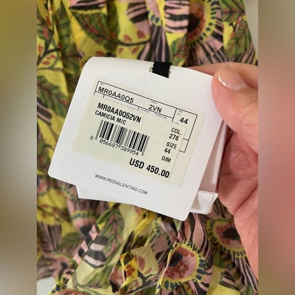 NWT REDValentino Floral Print Blouse – Size 44 (US 8) - Picture 3 of 5